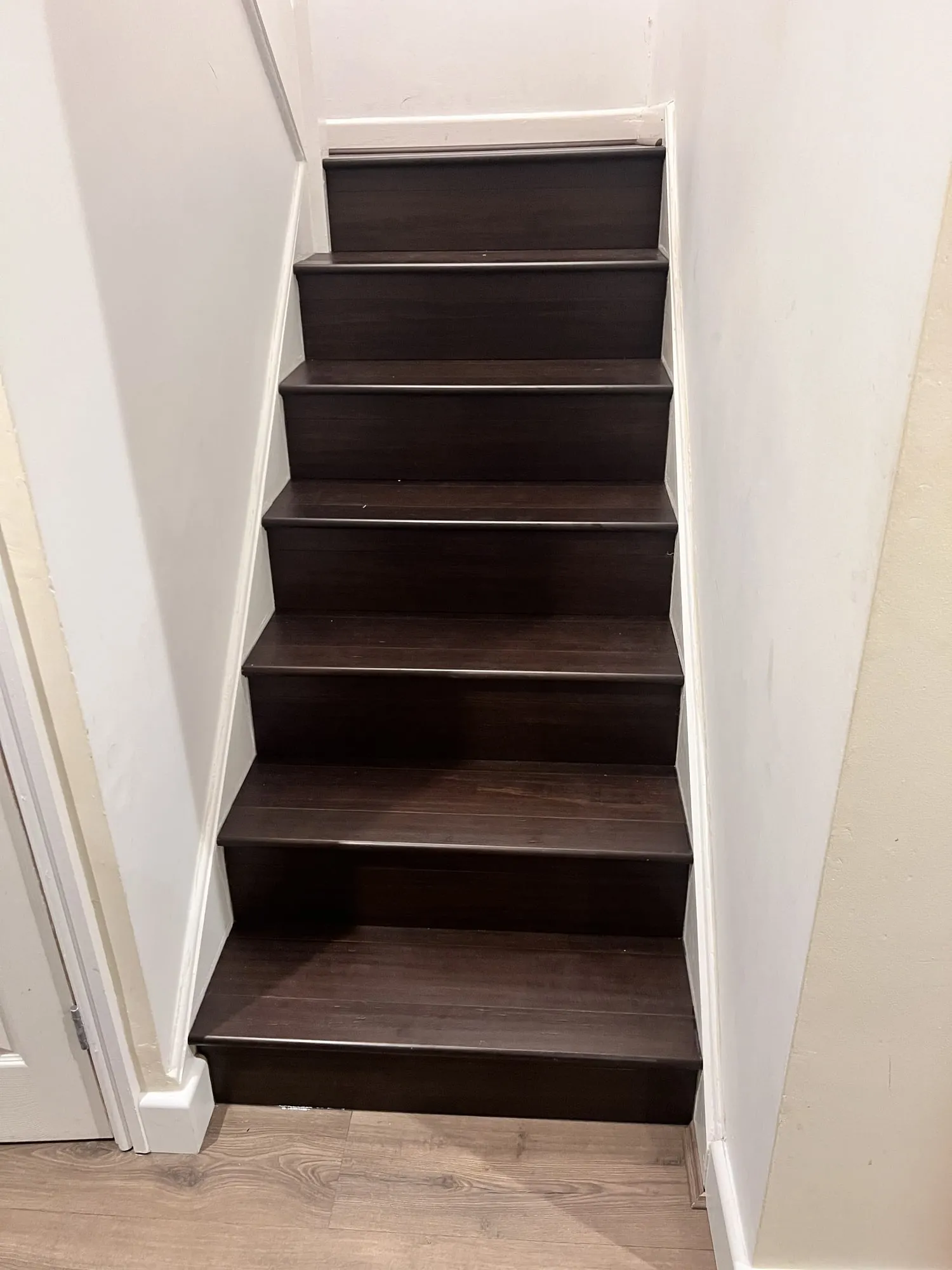 Bamboo flooring on the stairs, Bicester